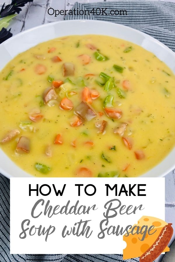 how to make cheddar beer soup