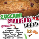 how to make cranberry zucchini bread