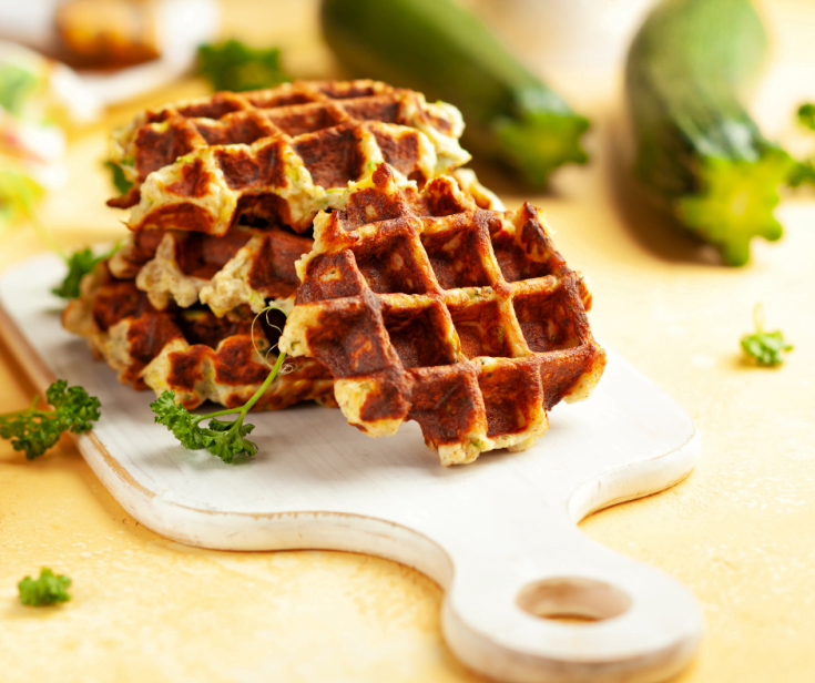 How to make zucchini waffles 1