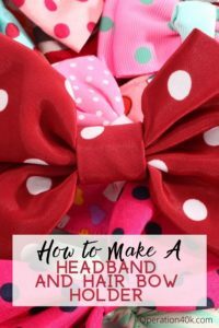 Princess Room headband and bow holder