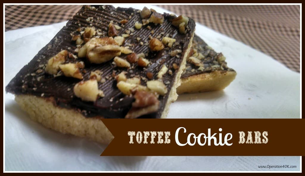 Toffee Cookie Bars