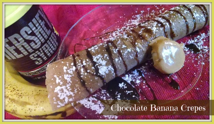 chocolate peanut butter banana crepes