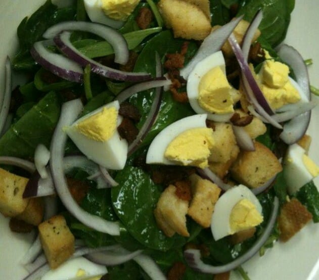 Spinach Salad With Hot Bacon Dressing Recipe