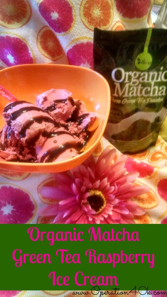 Raspberry Green Matcha Tea Ice Cream Recipe