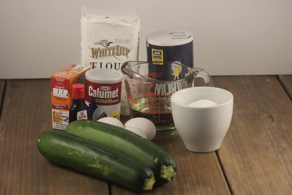 summer zucchini bread ingredients