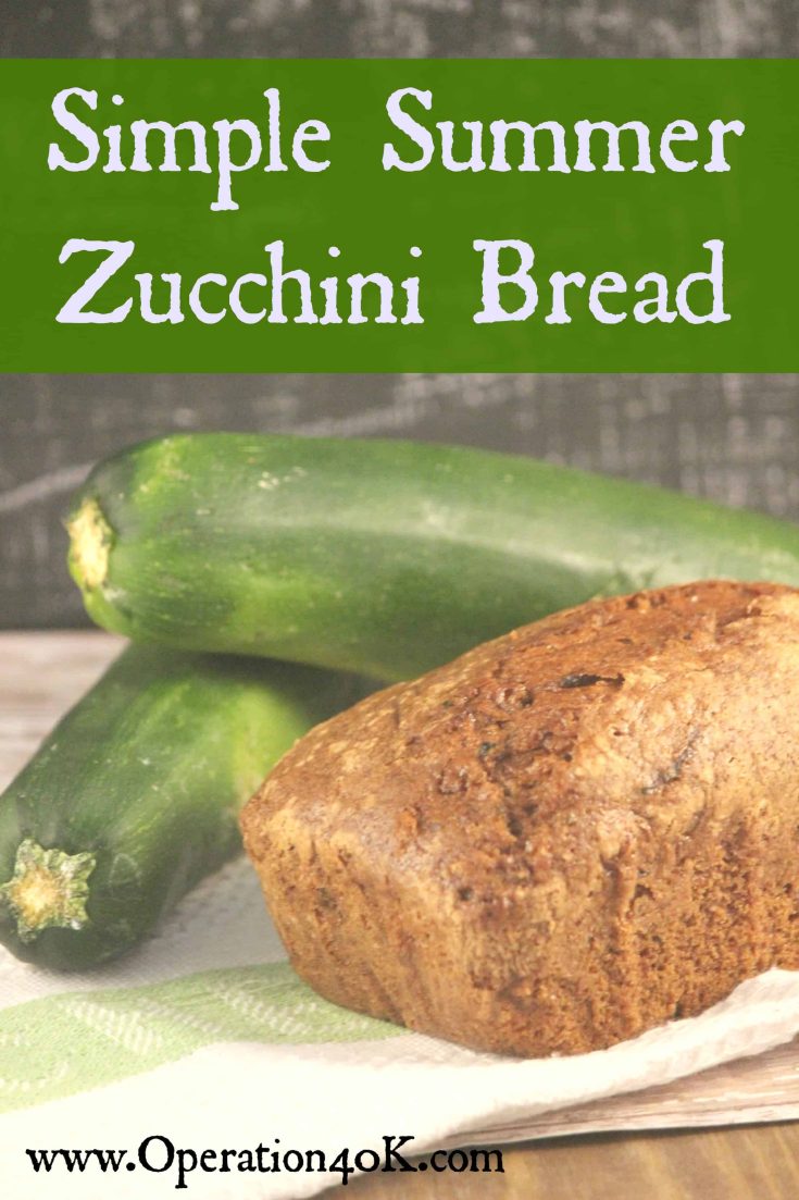 summer zucchini bread