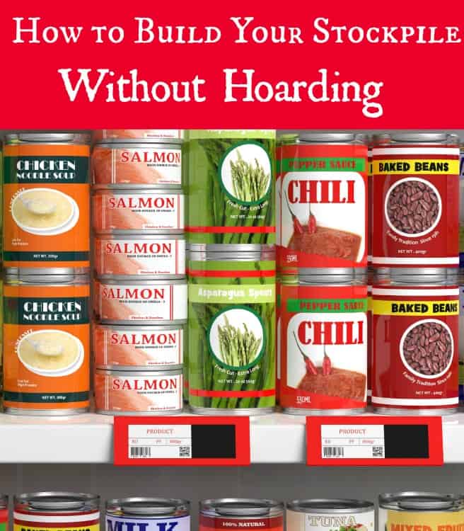 There is a Fine Line Between Stockpiling and Hoarding!