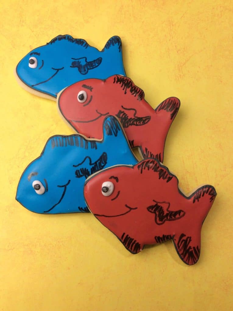 Red fish Blue fish Cookies