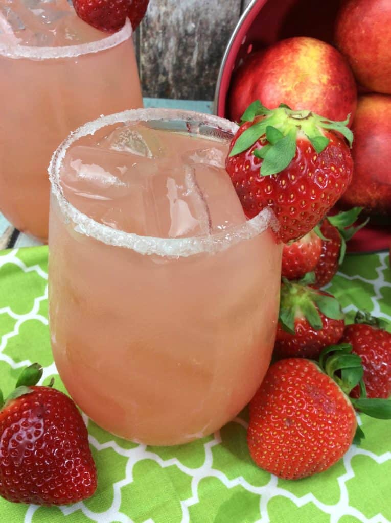 Nectarine Strawberry Cocktail