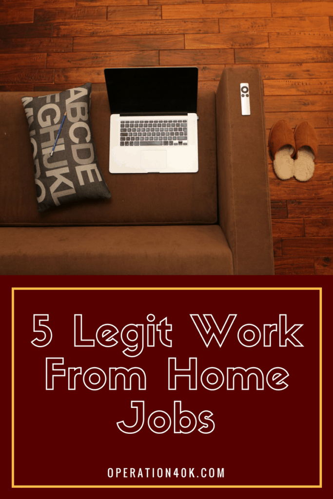5 Legit Work from Home Jobs