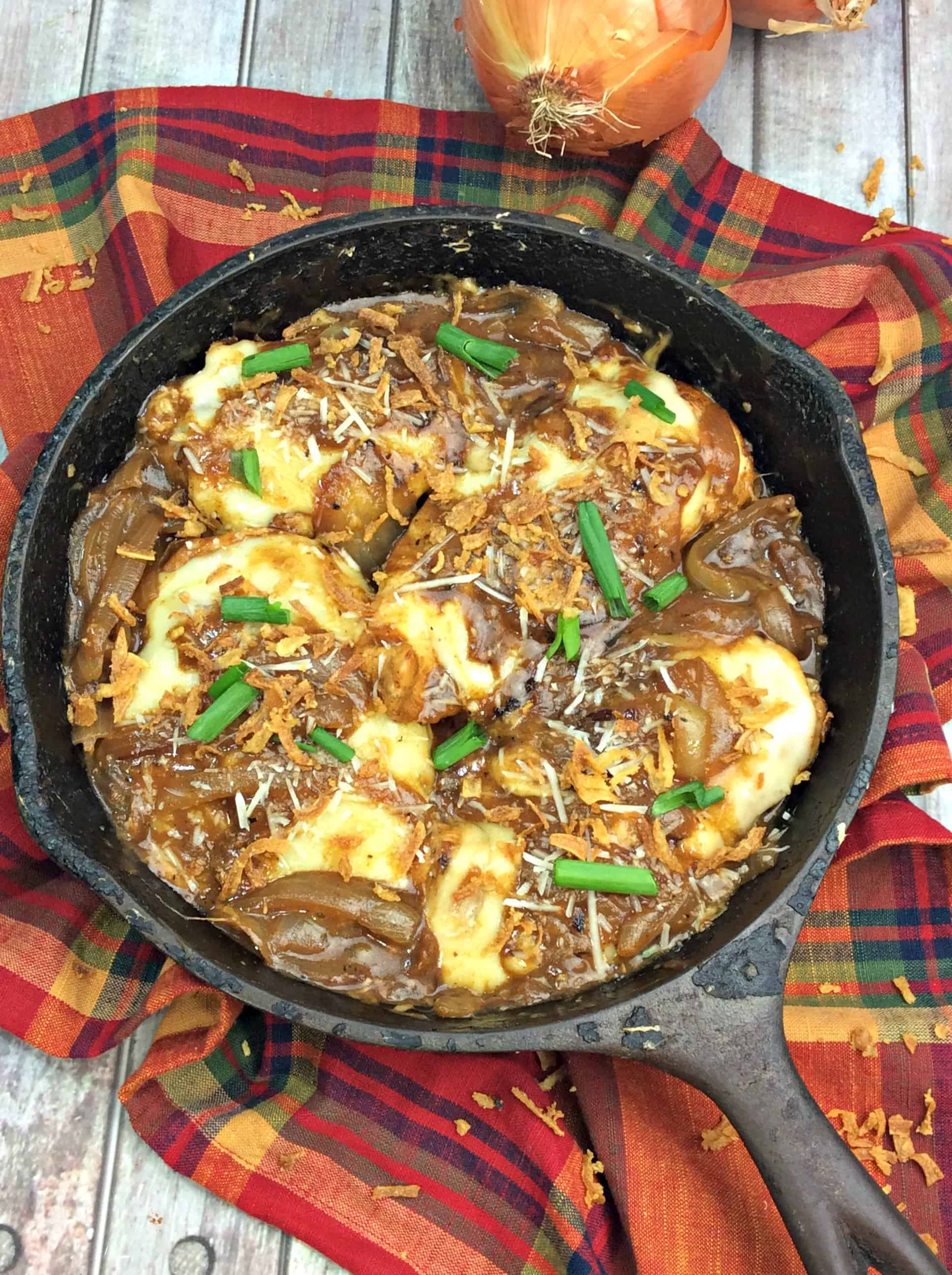 French Onion Chicken Skillet Meal