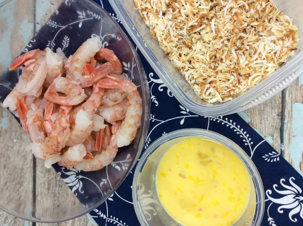 air fryer easy coconut shrimp recipe ingredients