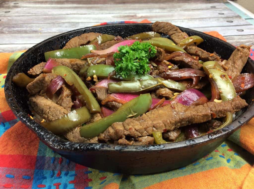 Our Spicy Skillet Steak and Peppers