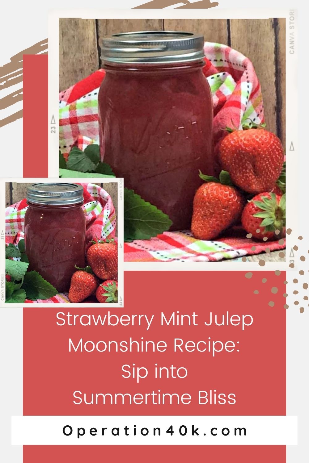 Strawberry Mint Julep Moonshine Recipe: Sip into Summertime Bliss