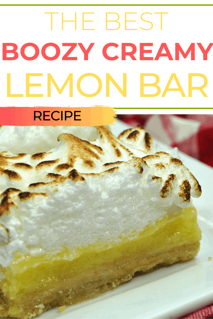 The Best Boozy Creamy Lemon Bars