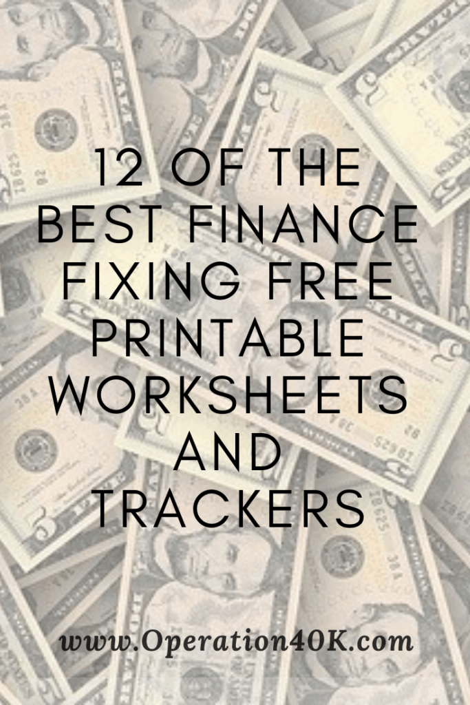 12 Free Finance Fixing Printables You Need