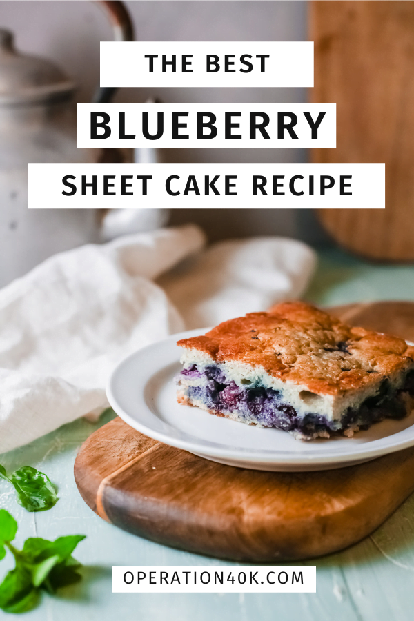 The Best Blueberry Sheet Cake That is Whole30 Friendly