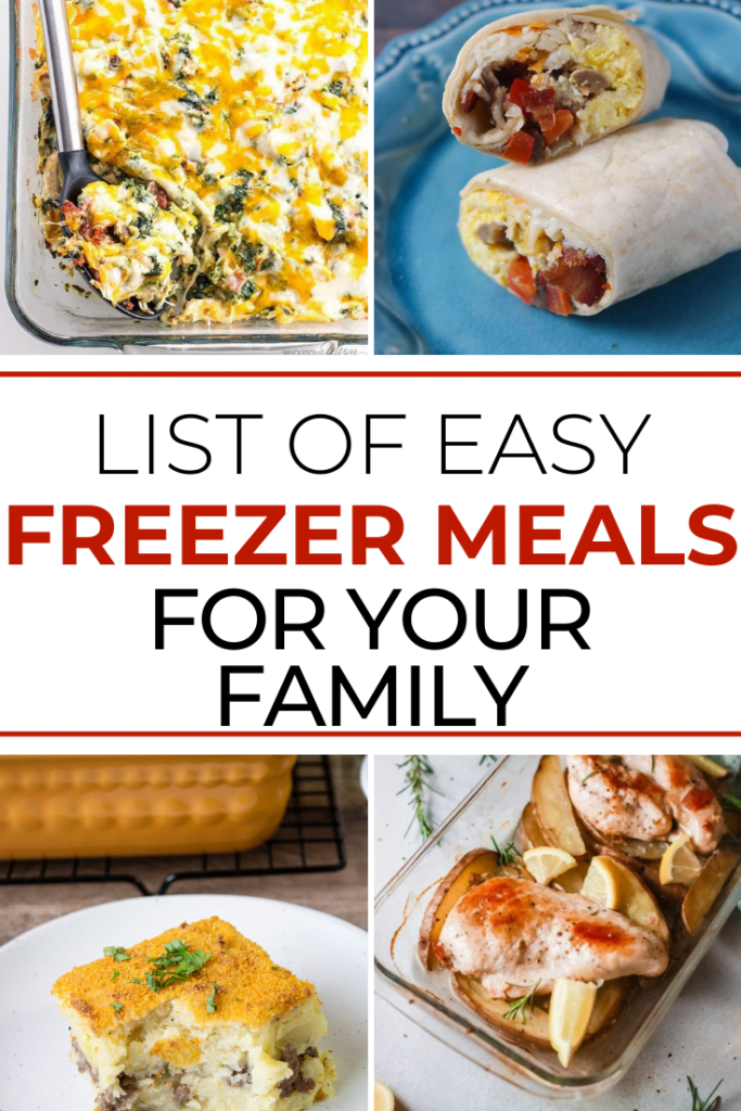 The Best List of Easy Freezer Meals for Your Family