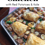 The best herb roasted chicken with Red Potatoes & Kale recipe article cover image