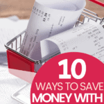 10 Ways to Save Money with Receipts receipts in a shopping cart