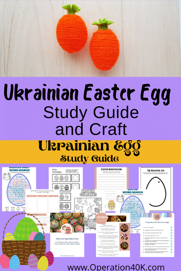 Ukrainian Easter Egg Study Guide and Craft