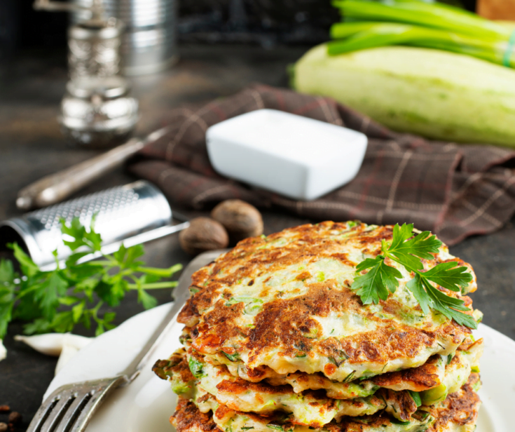 how to make golden zucchini pancakes