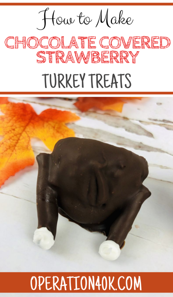 How to Make Chocolate Covered Strawberries That Look Like Turkeys