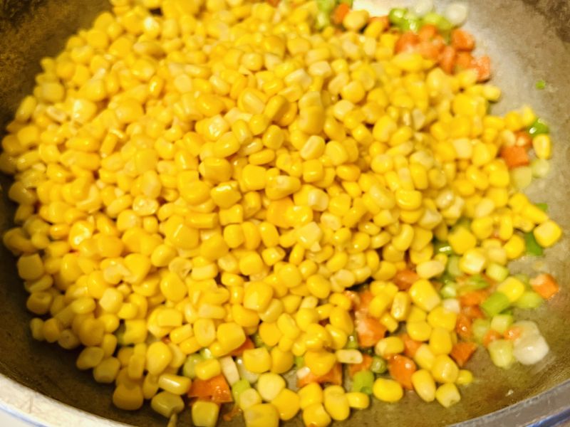 add in the canned corn