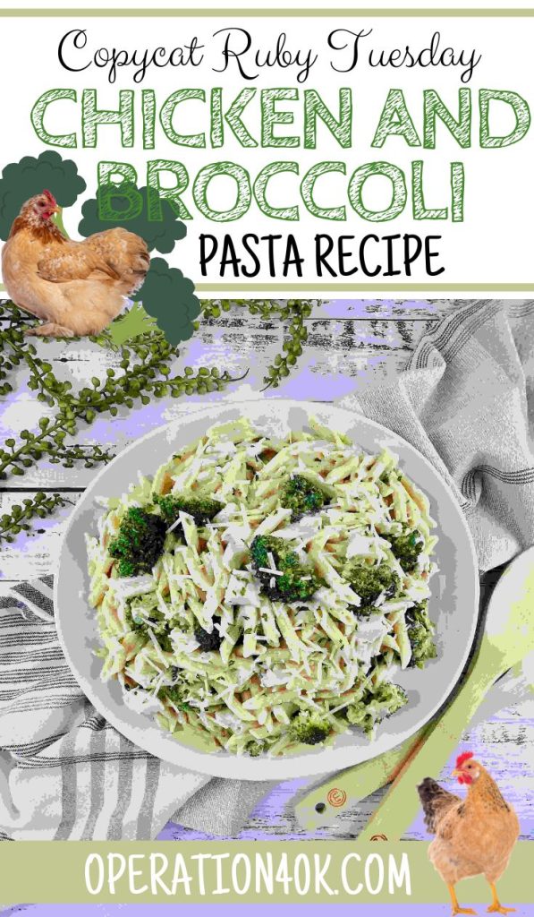 Copycat Ruby Tuesday Chicken and Broccoli Pasta Recipe
