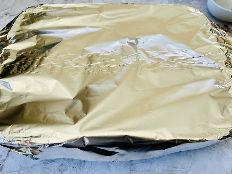cover casserole with foil