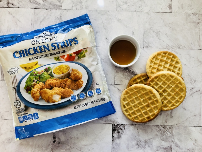 Aldi Blue Bag Crispy Chicken & Waffle Bites Ingredients 