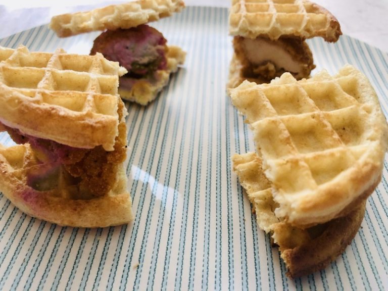 How to Make Aldi Blue Bag Crispy Chicken & Waffle Bites Operation 40K