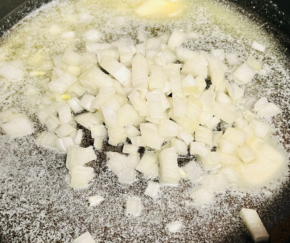  saute onions in butter