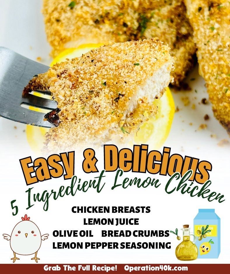 5 Ingredient Lemon Chicken: Quick, Easy, and Bursting with Flavor