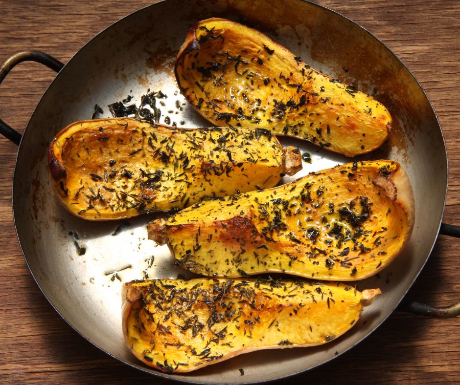 squash baked in a pan