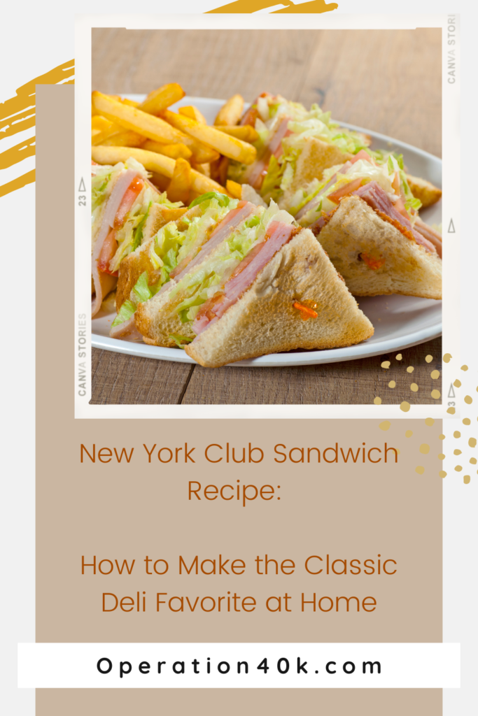 New York Club Sandwich Cover Image