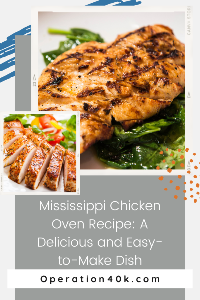 Mississippi Chicken Oven Recipe Cover Image