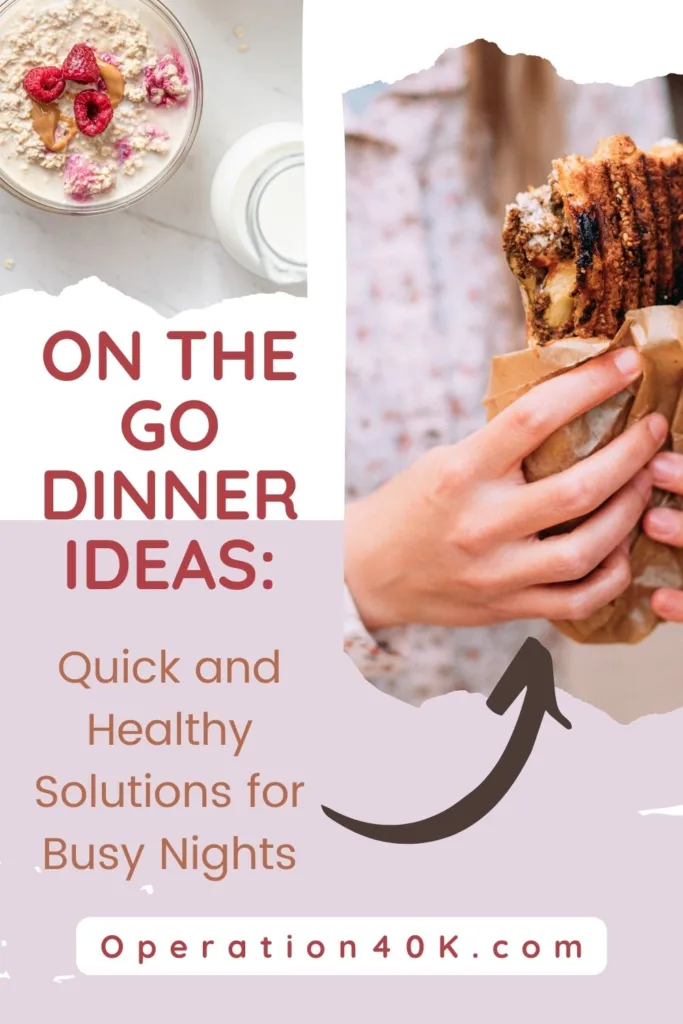 On the Go Dinner Ideas Cover Image