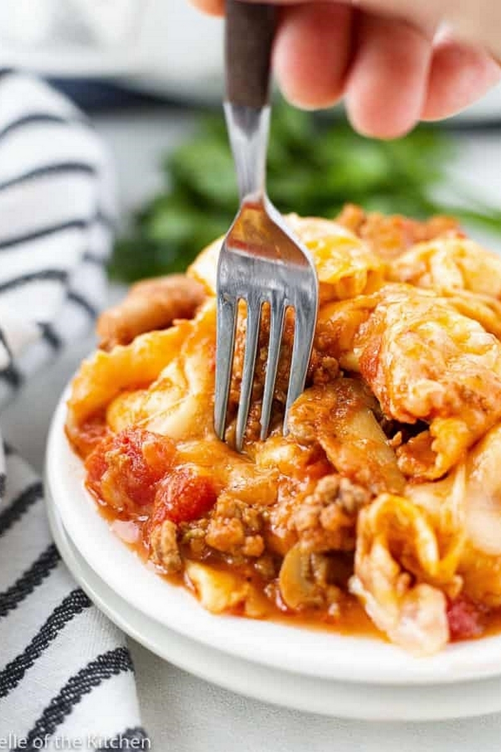 Cheesy Crockpot Tortellini