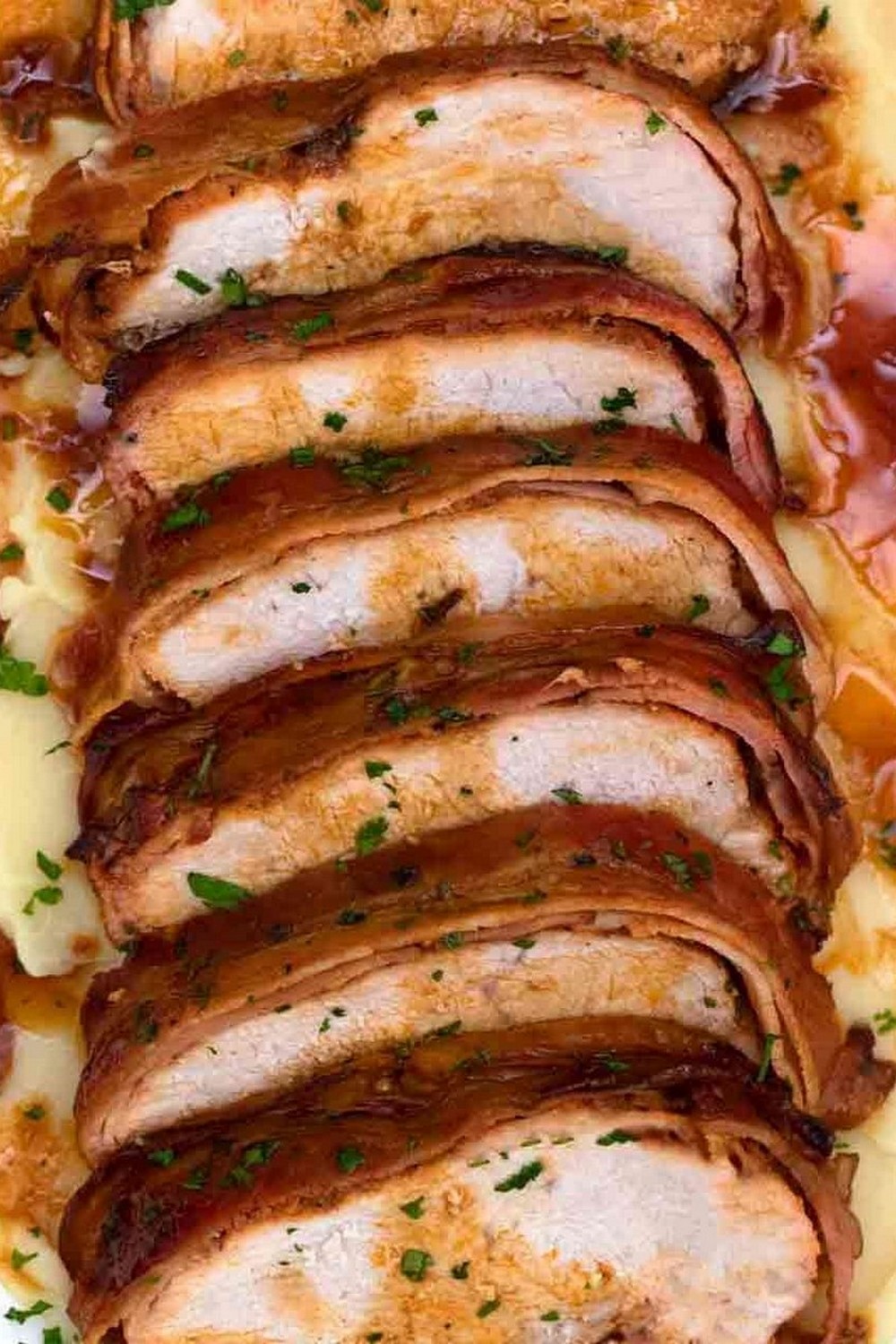 Crockpot Bacon Pork Loin