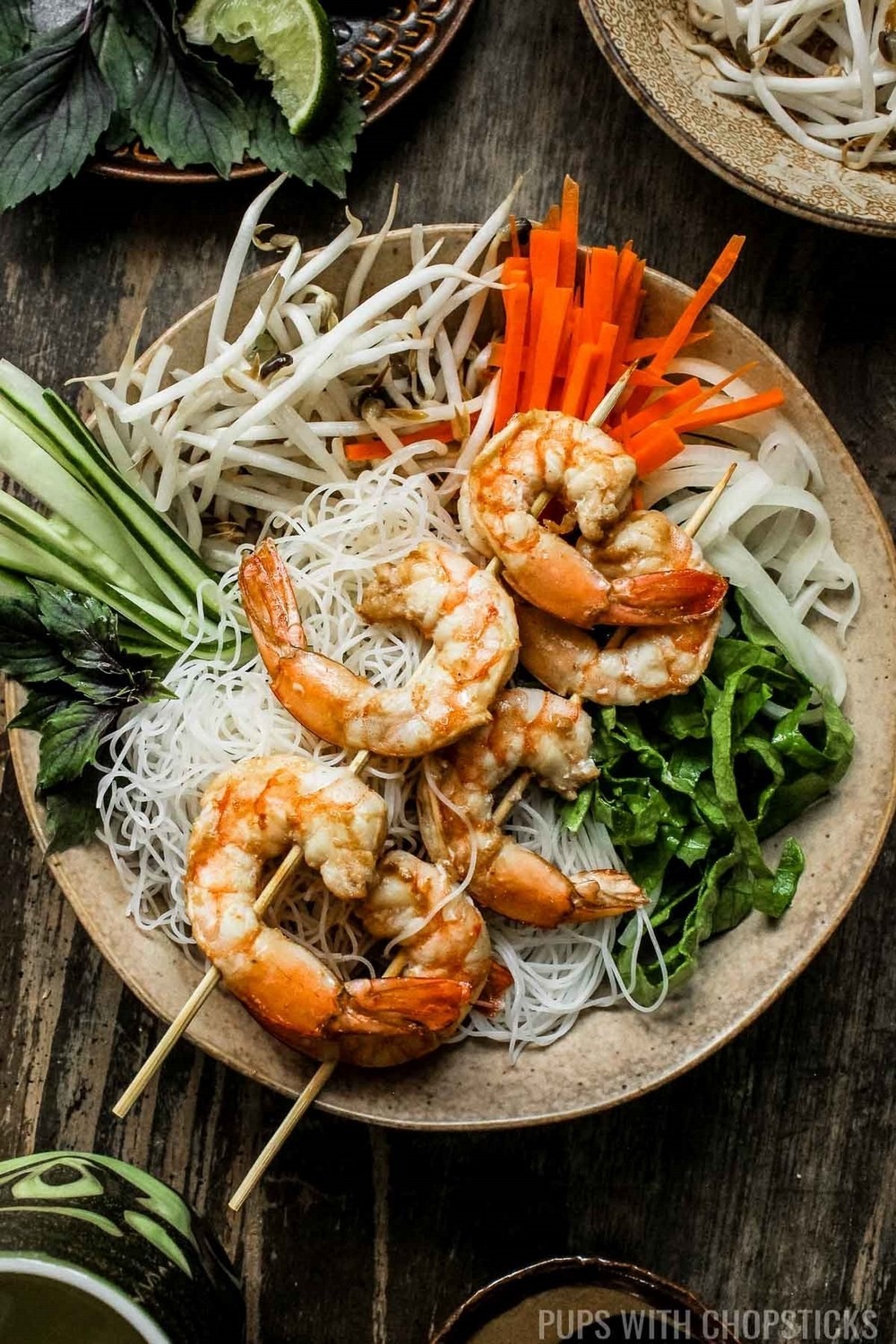 Grilled Shrimp Vermicelli Noodle Bowl Grilled Shrimp Vermicelli Noodle Bowl