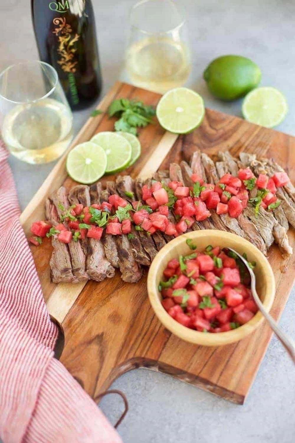 Grilled Skirt Steak With Watermelon Salsa Grilled Skirt Steak With Watermelon Salsa