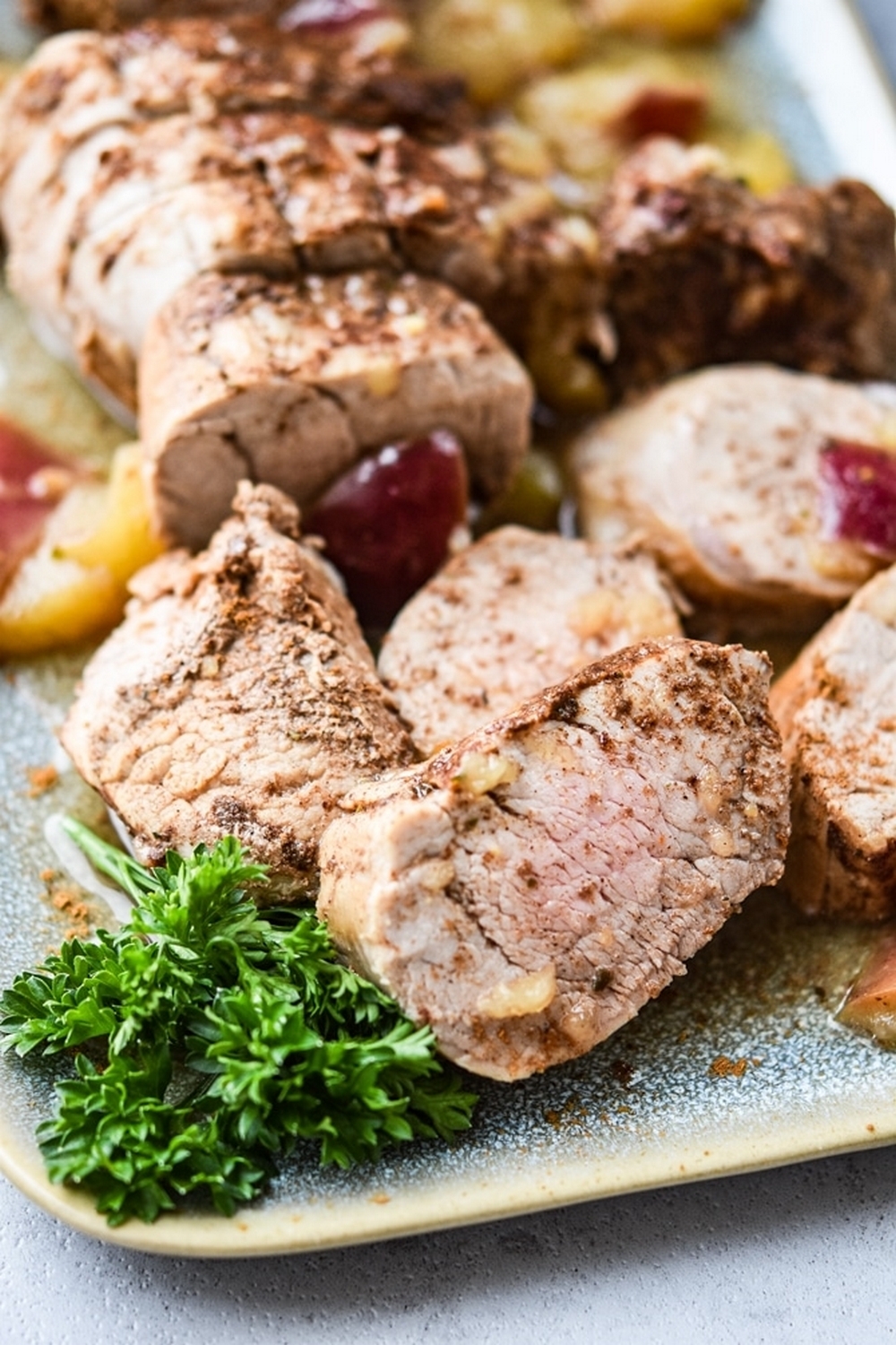 Instant Pot Apple Honey Pork Tenderloin