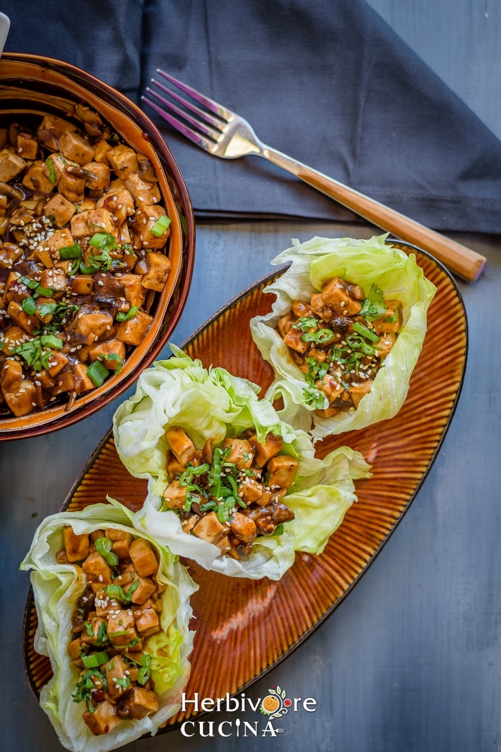 Instant Pot Vegan Tofu Lettuce Wraps