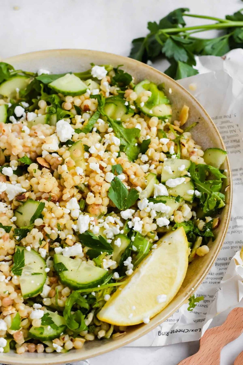 Lemon Arugula Couscous Salad