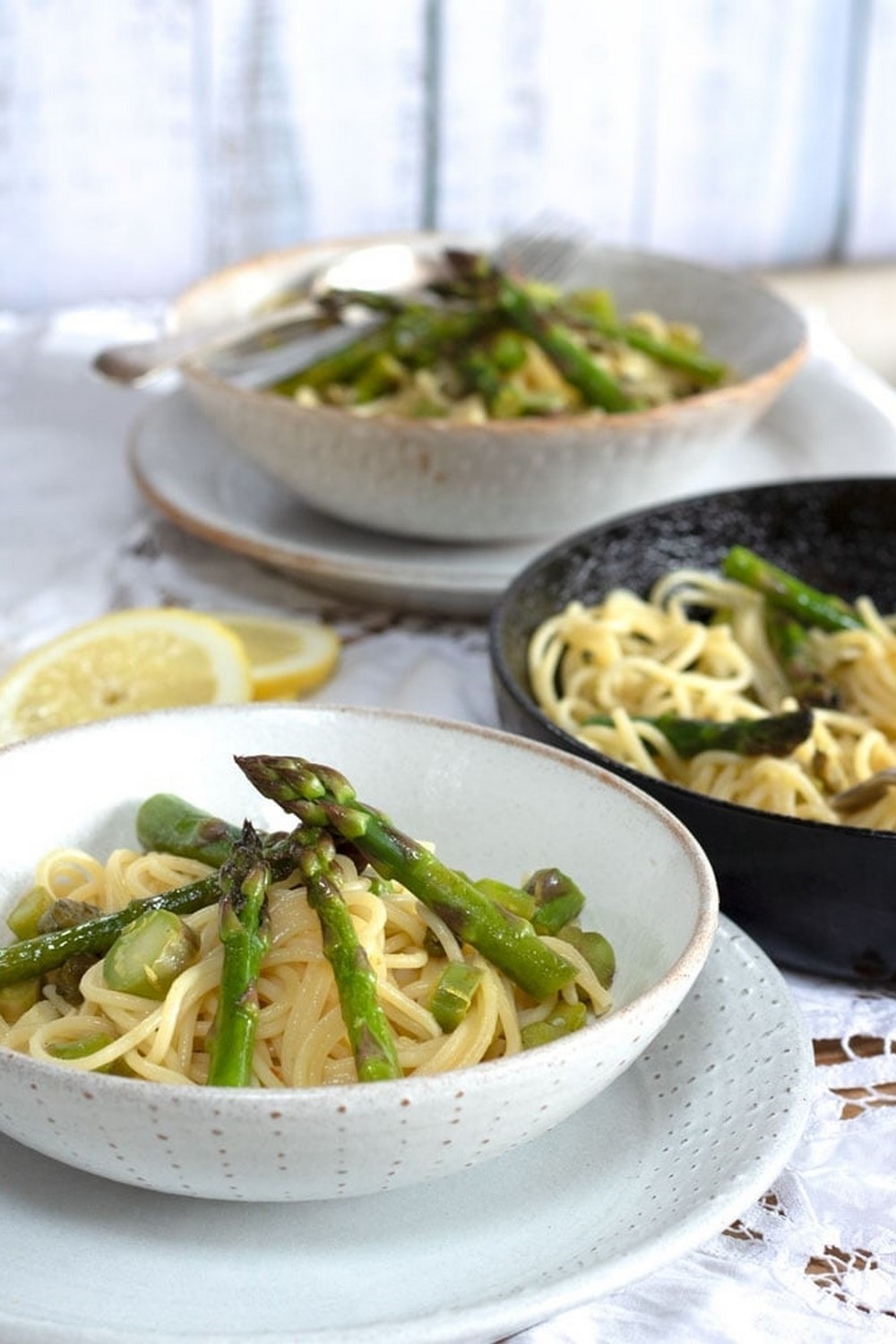 Lemony Asparagus Pasta