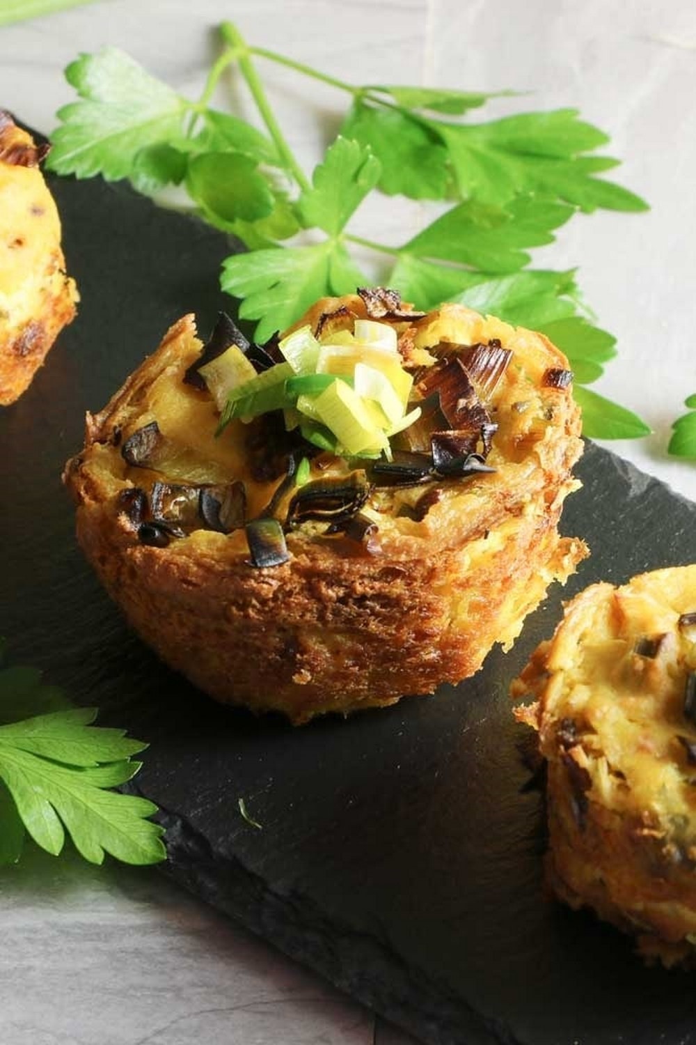 Mini Vegan Leek Sun Tomato Frittatas Mini Vegan Leek Sun Tomato Frittatas