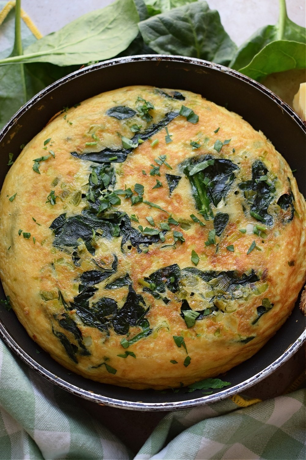Spinach And Spring Onion Frittata