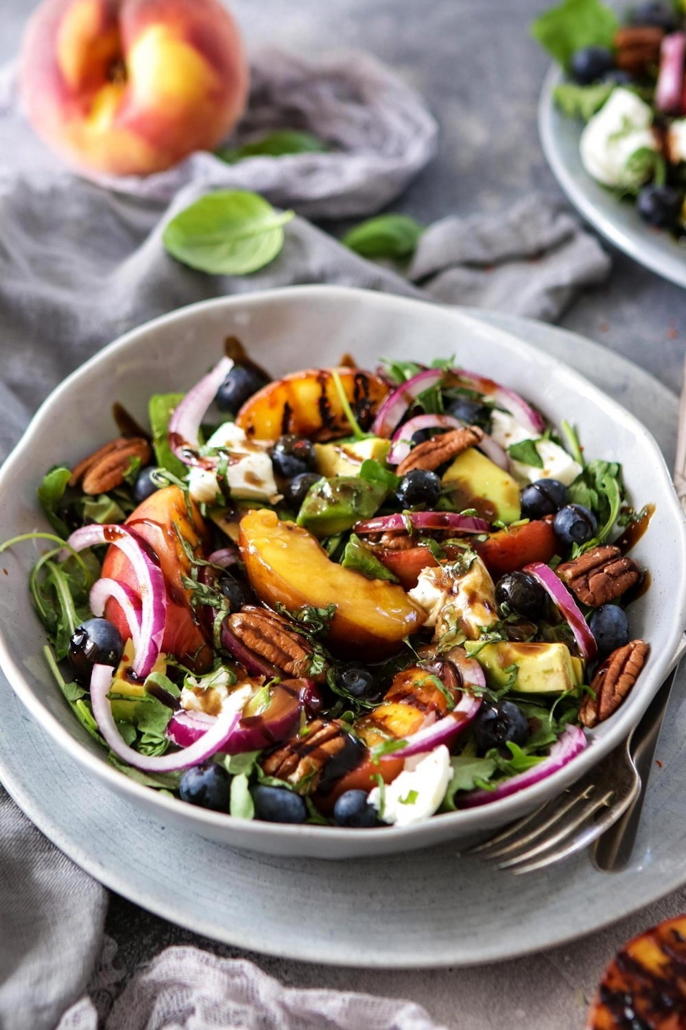Summer Grilled Peach Salad Summer Grilled Peach Salad