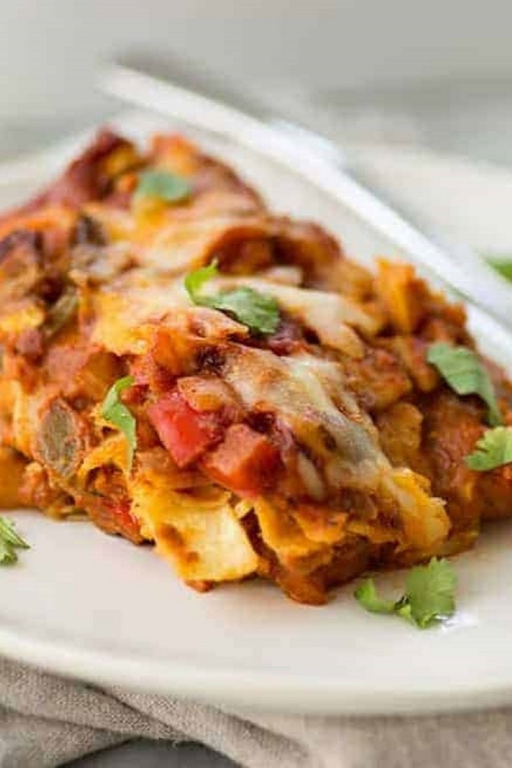 Summer Vegetarian Enchilada Casserole